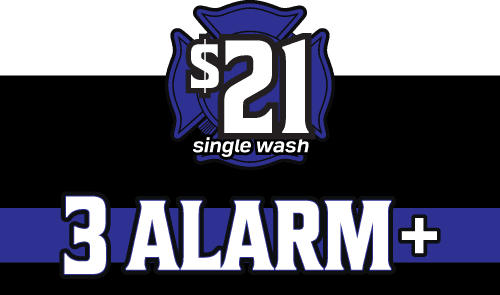 $18 Single Wash 3 Alarm+